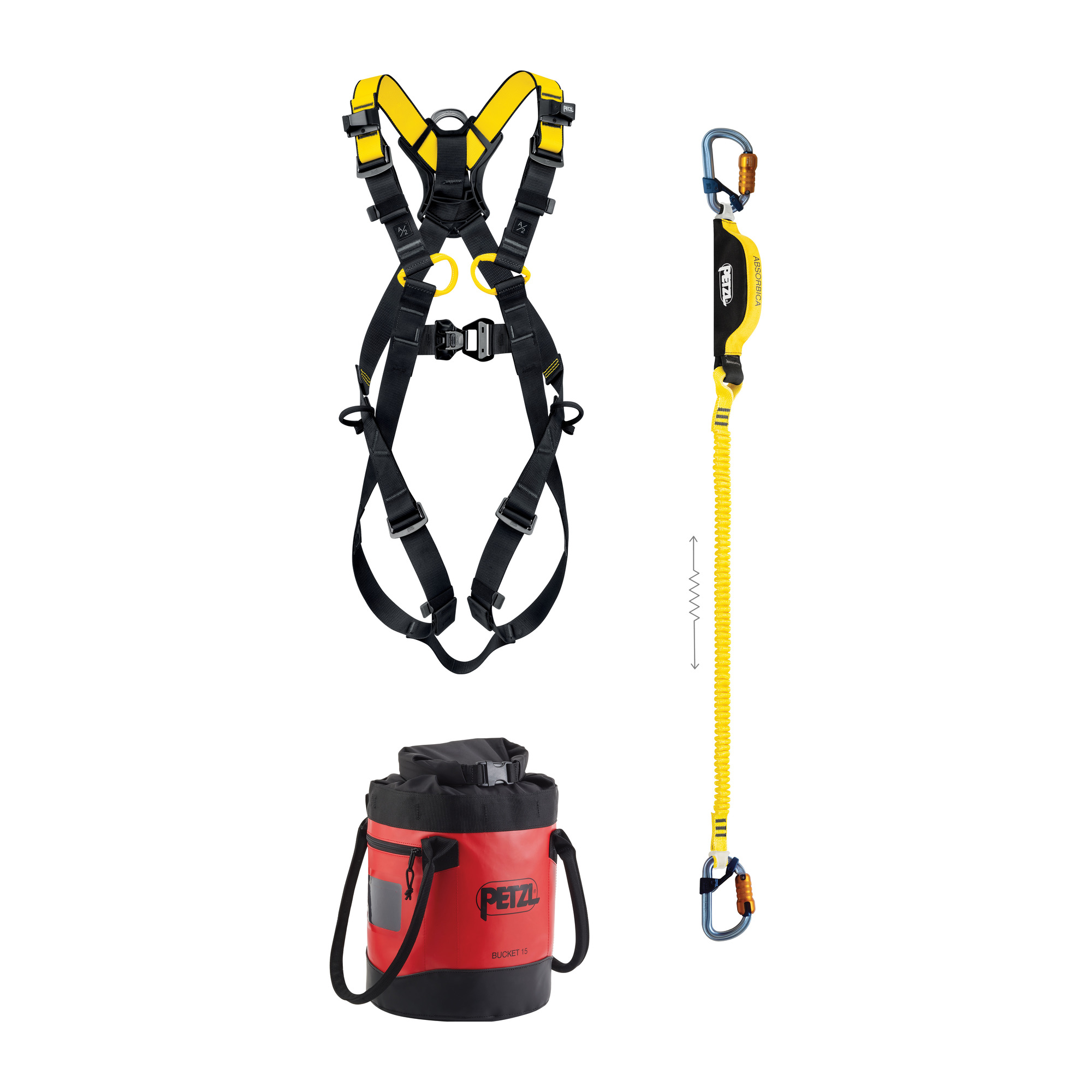 Petzl, Mobile Elevated Work Platform Kit ANSI Newton Size 2 Weight Capacity 310 lb, Harness Size L/XL, Model# K095BA01